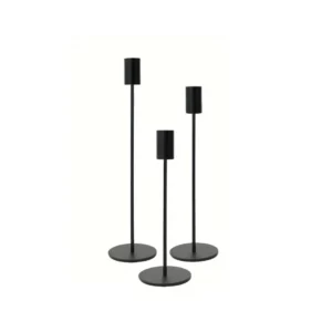 Chandelier noir André différentes tailles pour mariage en Normandie