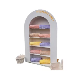 Meuble arche en bois blanc Lionel pour mariage en Normandie