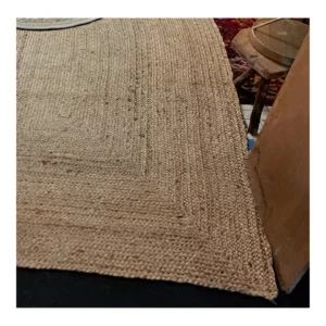 Tapis en jute végétale Magdaline 175 x 125 cm en location en Normandie