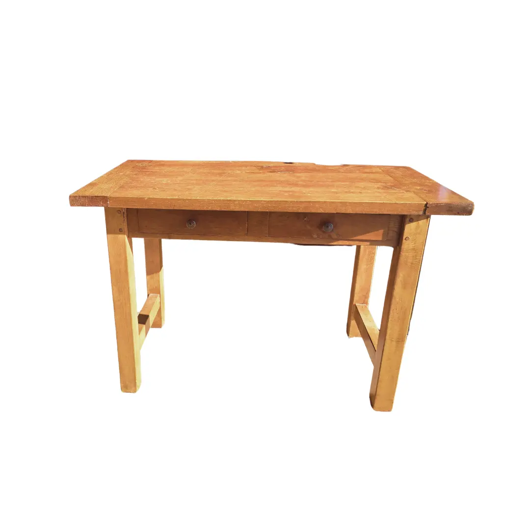 Bureau Clotilde en bois pour livre d’or mariage Normandie