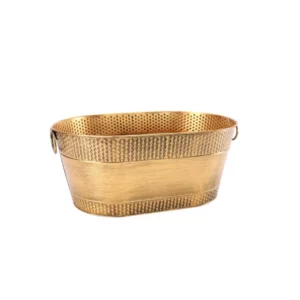 Bassine dorée métal martelé mariage location Normandie