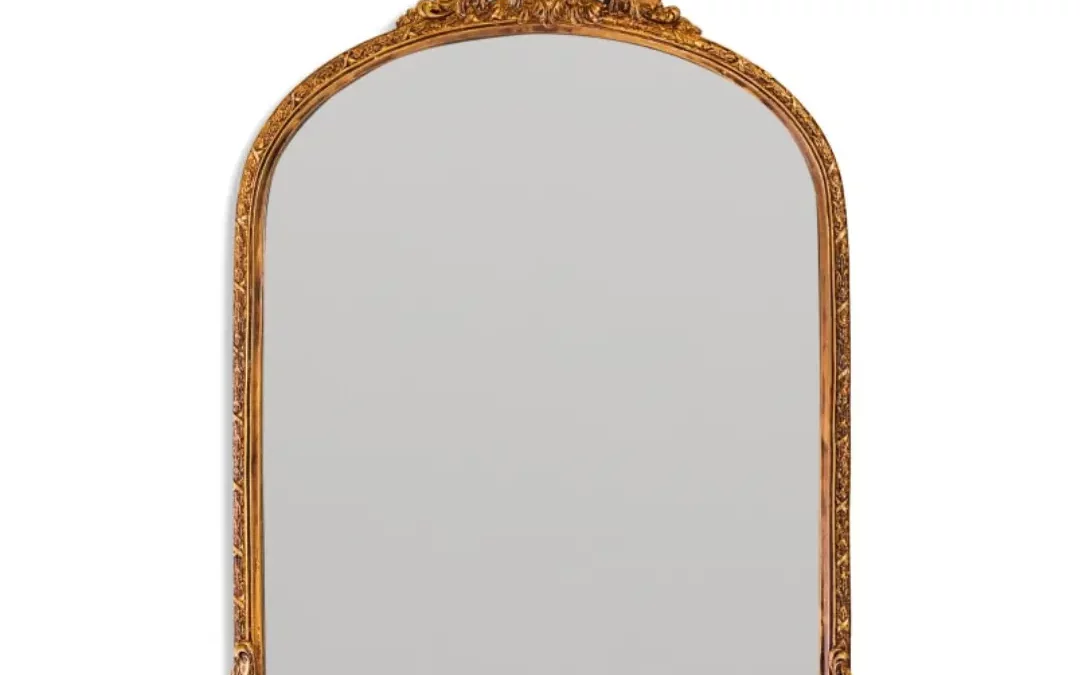 Miroir doré antique Lenny