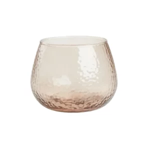 photophore large verre ambré clair mariage centre table location Normandie