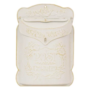 urne blanche vintage patinee doree boite aux lettres location normandie